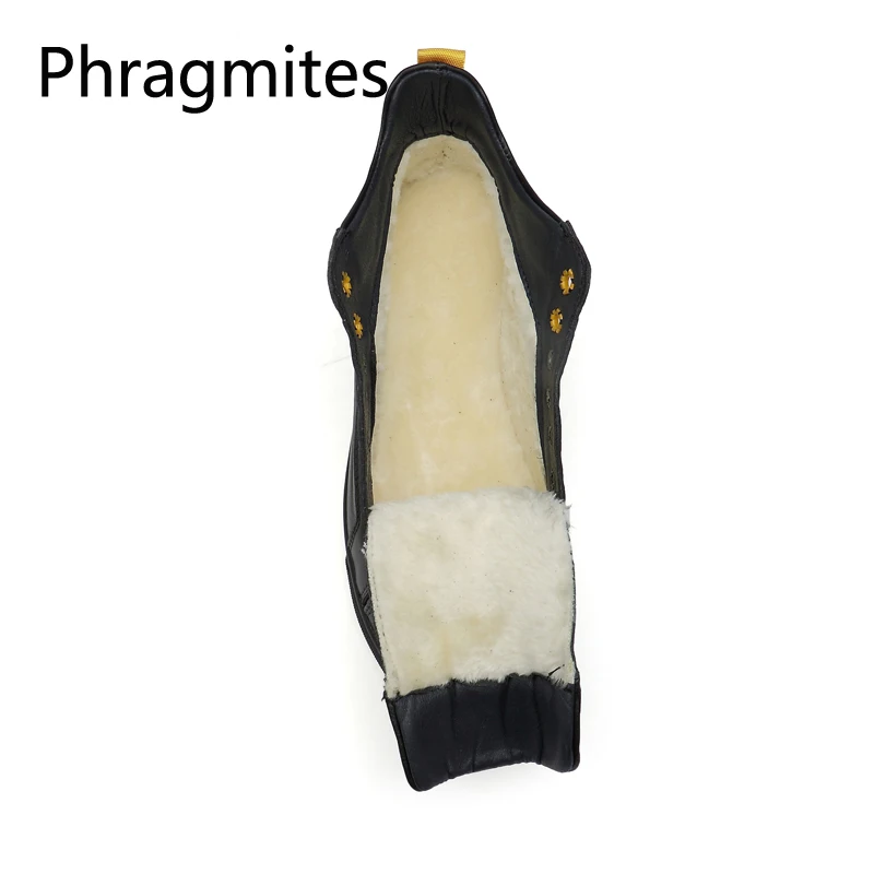 Phragmites/Зимняя шерстяная обувь; мужские Ботильоны; уличные зимние кроссовки; ботильоны; botas hombre; зимние кожаные ботинки; мягкие мужские кроссовки