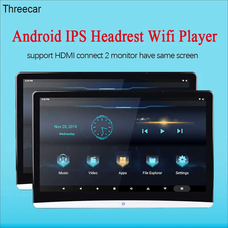 10.1 Inch Android Car Headrest Monitor HD 1080P Video Touch Screen WIFI/Bluetooth/USB/SD//FM MP5 Player | Автомобили и мотоциклы