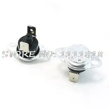 

2 Pcs NC Soldered Type 80C Manual Operation Reset Thermal Thermostat 10A AC250V