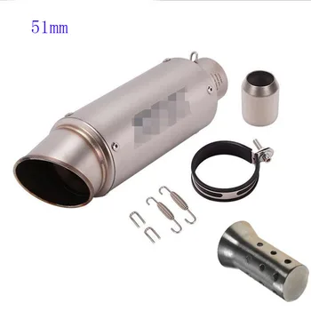 

51mm Universal Motorcycle SC Exhaust Muffler Project Racing Muffler With DB Killer for trk502 R1 R3 R6 MT07 MT09 Z800 Z900 ER6N