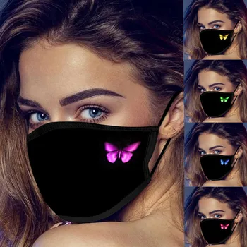 

Outdoor Washable Reusable Mouth Mask For Cotton Face Mask Fashion Butterfly Printing Face Cover Earloop Mask Mascarillas