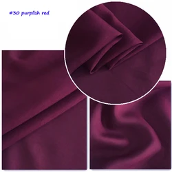 Luxurious Pure White Silk-Cotton Fabric for Dress Linings - Lightweight & Soft (30 purplish red)