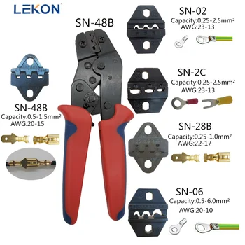 

SN-48B Crimping Pliers Set 4 Jaw Kit For Tube/insulation Terminals Electrical Clamp Tools