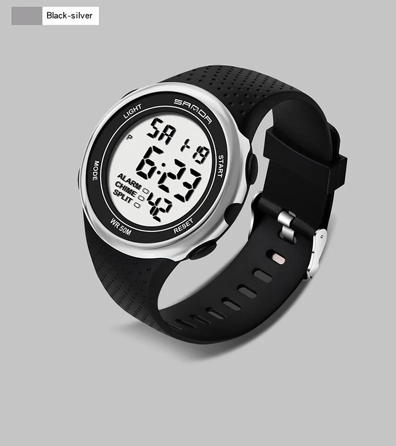Лидер продаж, мужские цифровые часы, спортивные кварцевые часы, светящиеся многофункциональные водонепроницаемые часы Zegarki Meskie