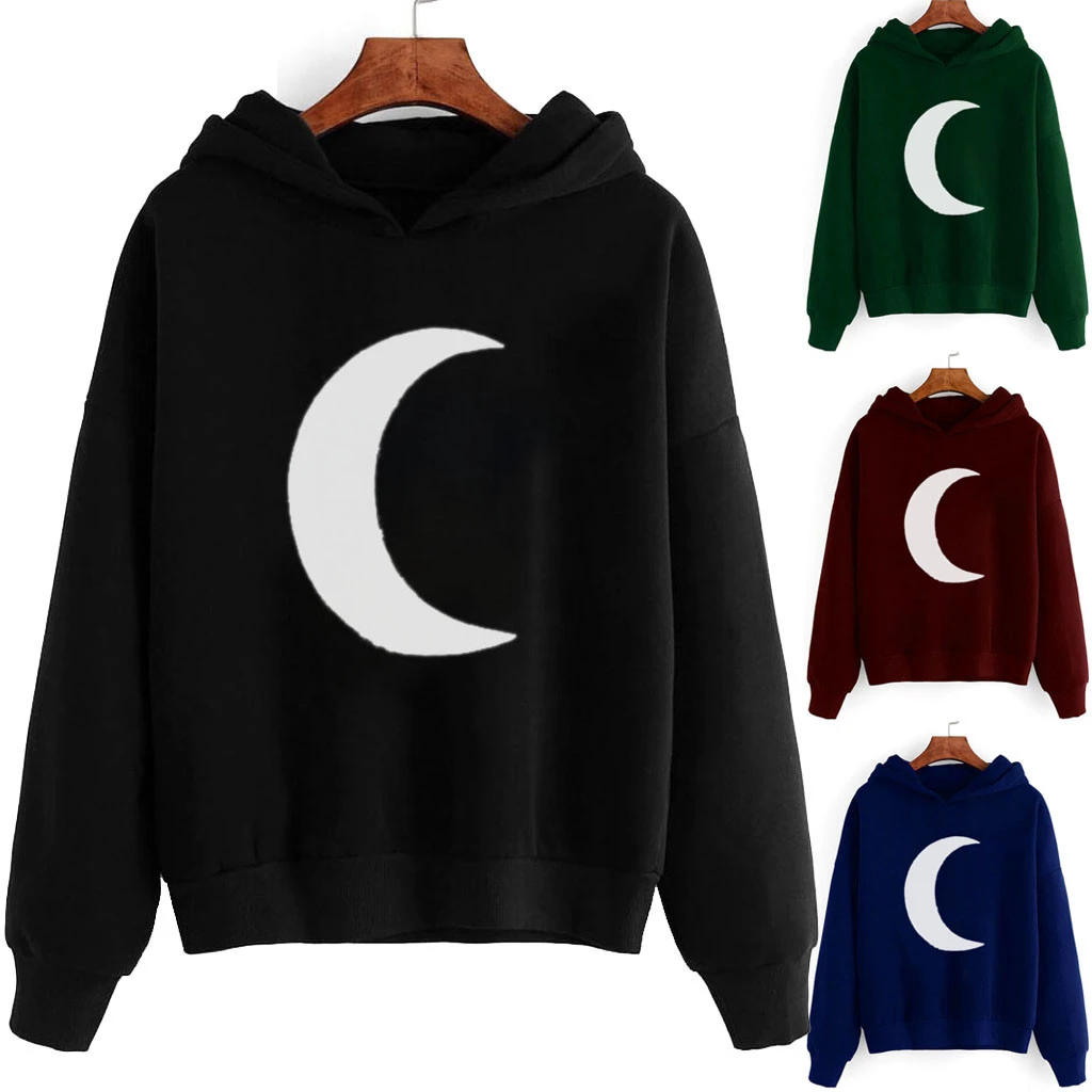 Hoodies Women Sweatshirts Large Size Leisure Printed Long Sleeve Casual Pullover Clothes Soft Cotton Korean Style Ladies 820