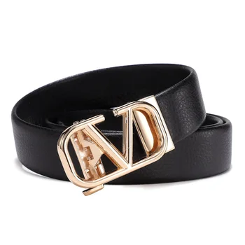 

DESTINY Luxury Brand V Famous Designer Men Fashion Belts Wedding High Quality Male Genuine Leather Strap Automatic Buckle Belt