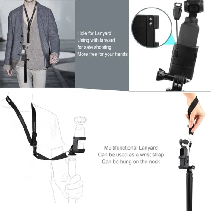 Кронштейн адаптера 1/4 дюймов винт крепление с шнурком для DJI OSMO Карманный ING-SHIPPING