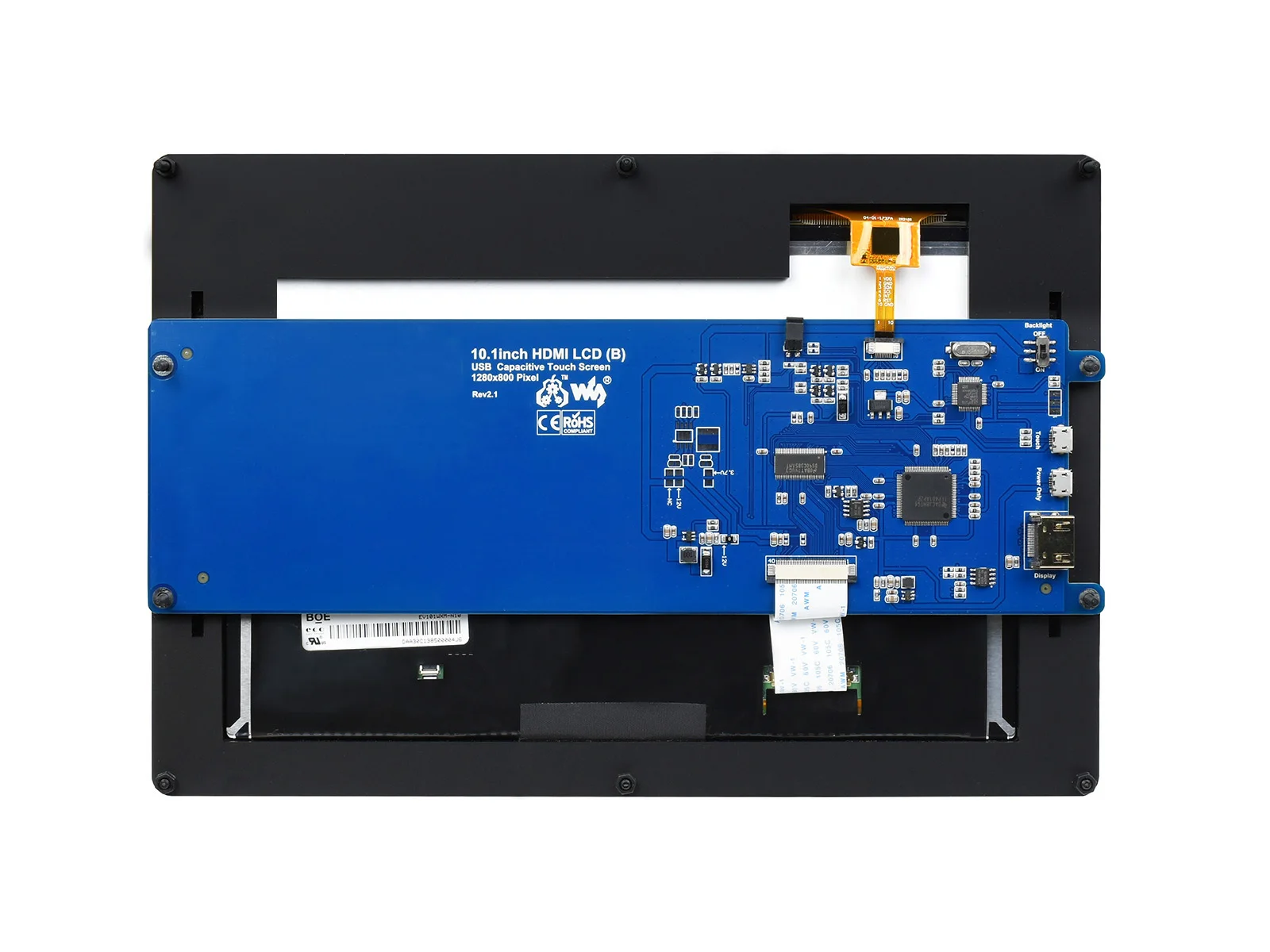 Waveshare  ġ ũ LCD (B) ̽, 1280  800,HDMI Ʈ, IPS ũ,     PC, , 10.1 ġ