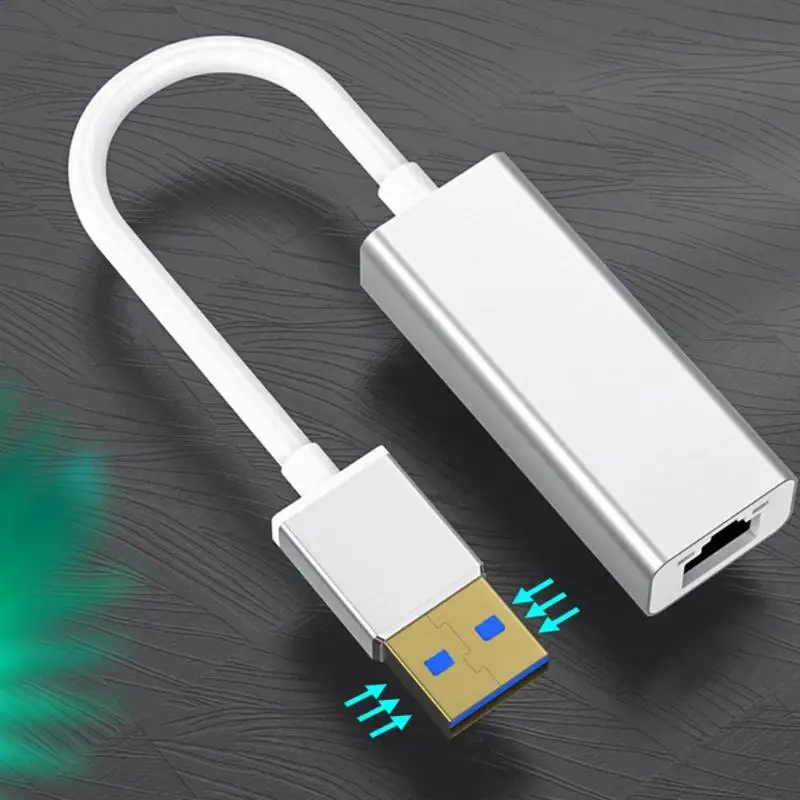 Гигабитный Ethernet адаптер компактный и портативный переносной удобный S3-8153-U USB3.0 к RJ45 1000 м с индикатором светильник