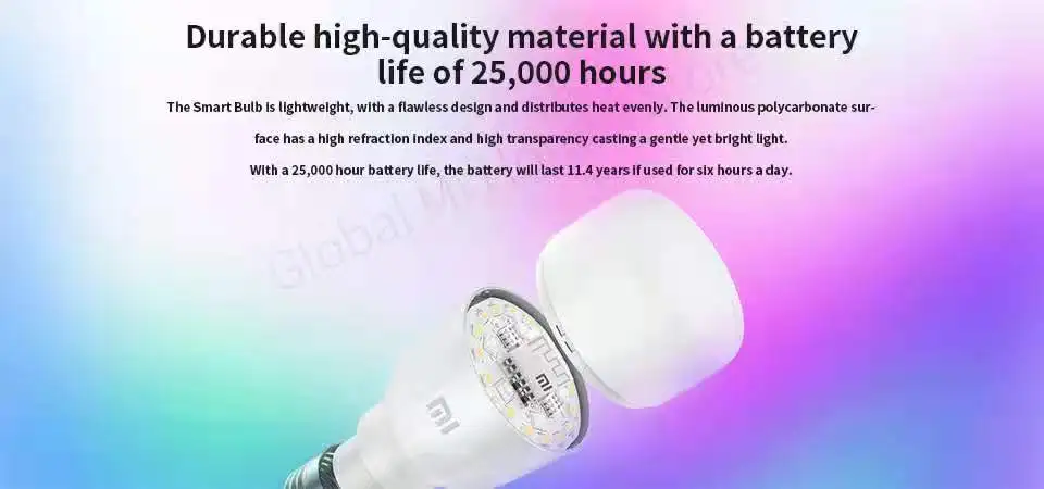 Xiaomi Smart Lamp Lite Bulb Global Version Led Lights Color LED WIFI Voice Control Temperature Bulb Room Decor Night Lights