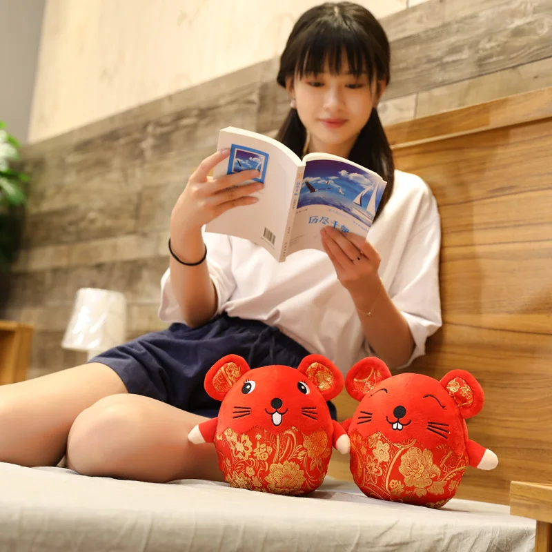 30 см Милая мышка плюшевая игрушка круглая форма мышь Подушка Кукла Kawaii подарок на день рождения Дети год подарок талисман вечерние украшения подарок