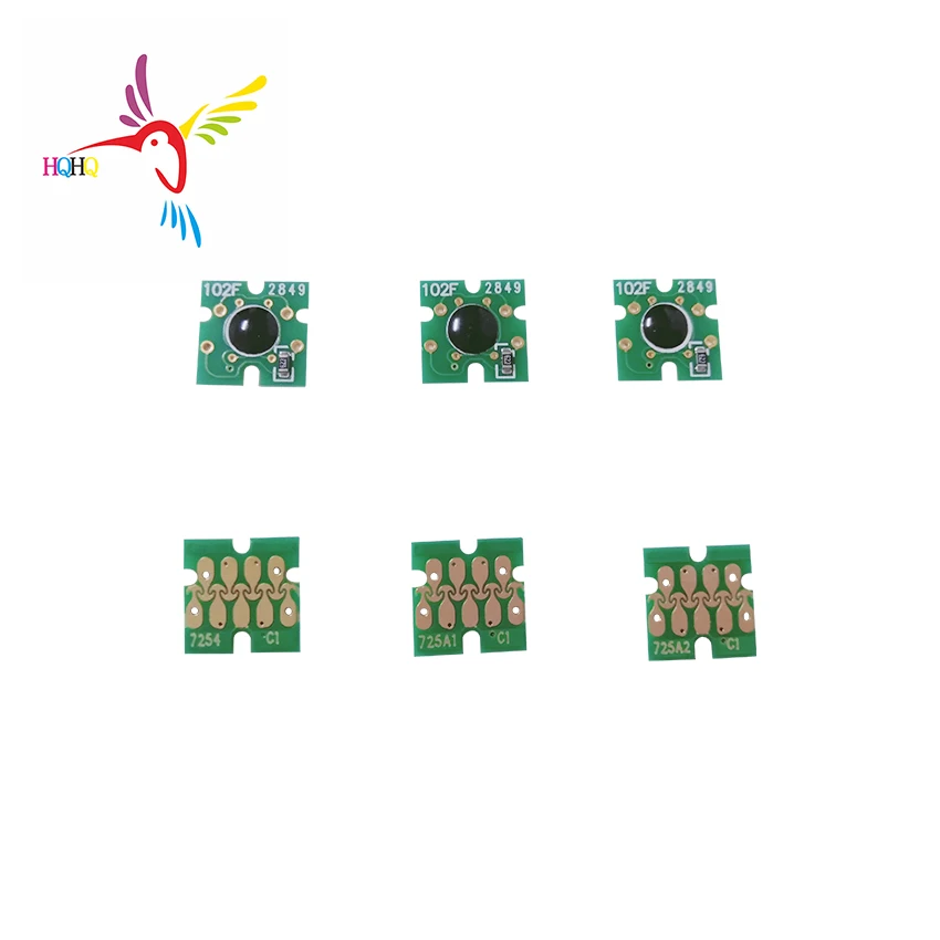 6 шт./компл. один раз чип для Epson Surecolor SC-F2000 чип для Epson F2100 картридж чип T7251-t7254 t725A F2000 картриджа с тонером