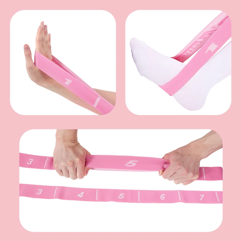 Girls Adults Latin Resistance Bands Ballet Pull Up Elastic Bands Belt Fitness Arms Legs Exercise Belts latin dance belt