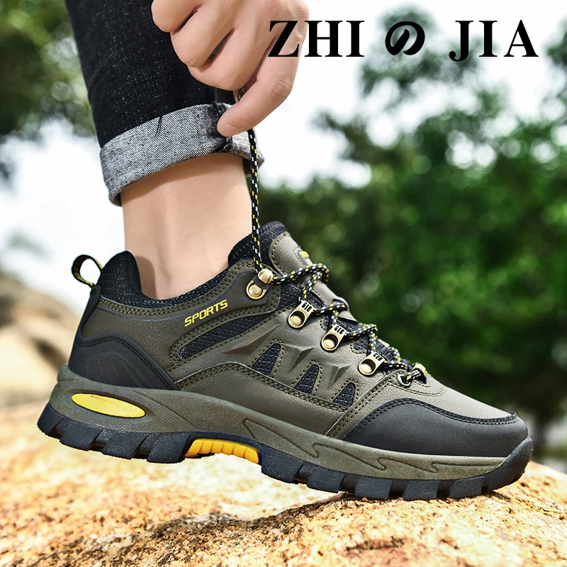 Mens Outdoor Waterproof Climbing Hiking Boot Non-slip Trekking Sneaker Shoes 