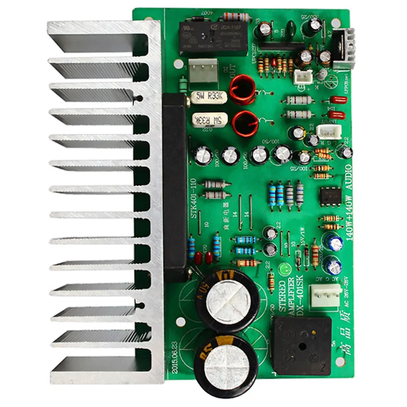 Stk401 аудио усилитель доска Hifi 2 0 канал 140W2 мощности плата Ac24 28V домашнего за 7294/3888