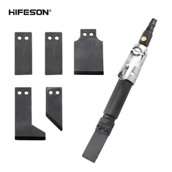 HIFESON – pelle pneumatique 100C, Mini lame, couteau de grattoir à Air, tête détachable, Type droit, antirouille, ciseau pneumatique 