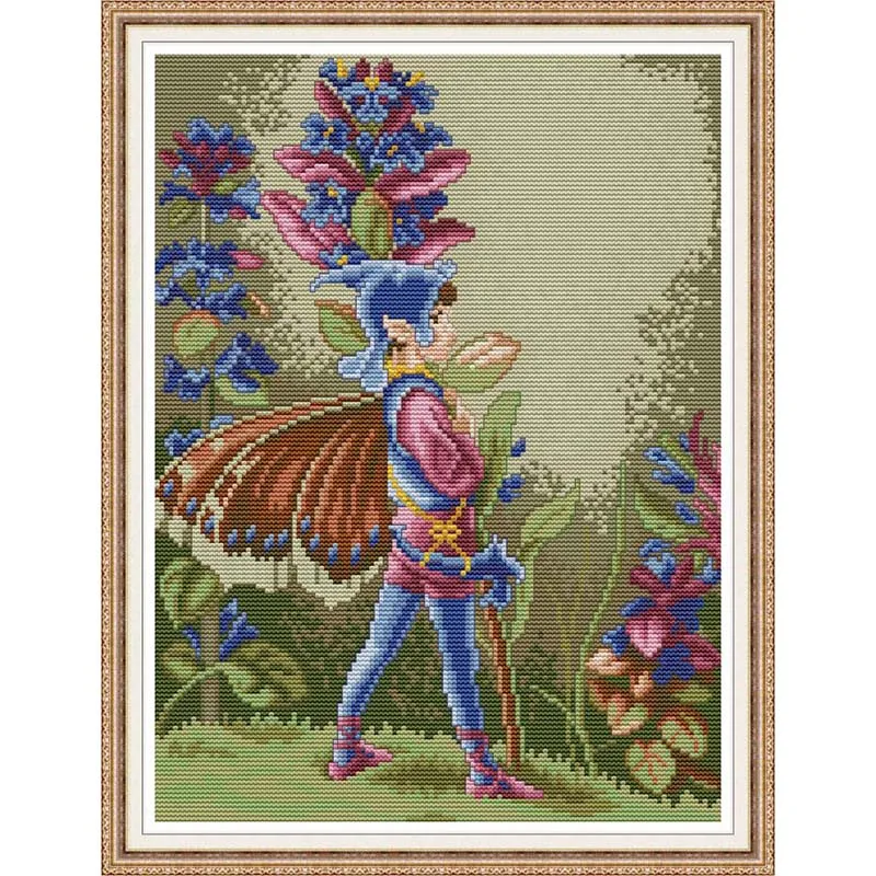 RA277 Everlasting love Butterfly сказочные китайские наборы для вышивки крестом экологический хлопок с печатью 11 DIY рождественские Свадебные украшения - Цвет: RA277