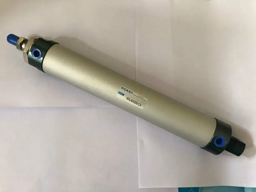 Cilindros Mal20 Mal25 Mal32 ca Furo 25200 mm Ação Única Dupla Pneumática Liga de Alumínio Mal16-mini
