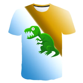 

Cute baby T-shirt dinosaur boy T-shirt cartoon mix T-shirt new movie 3D printed T-shirt fashion Kawai Harajuku children's clothi