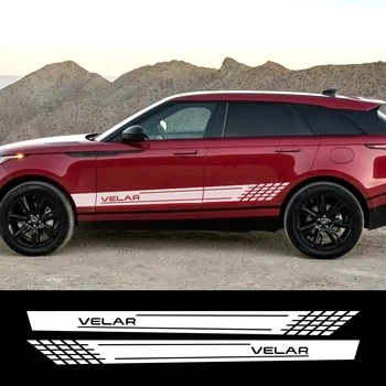 

2Pcs Car Side Body Stickers Long Stripe For Land Rover Velar Auto Vinyl Film Decals Waterproof Styling DIY Car Tuning Accessorie