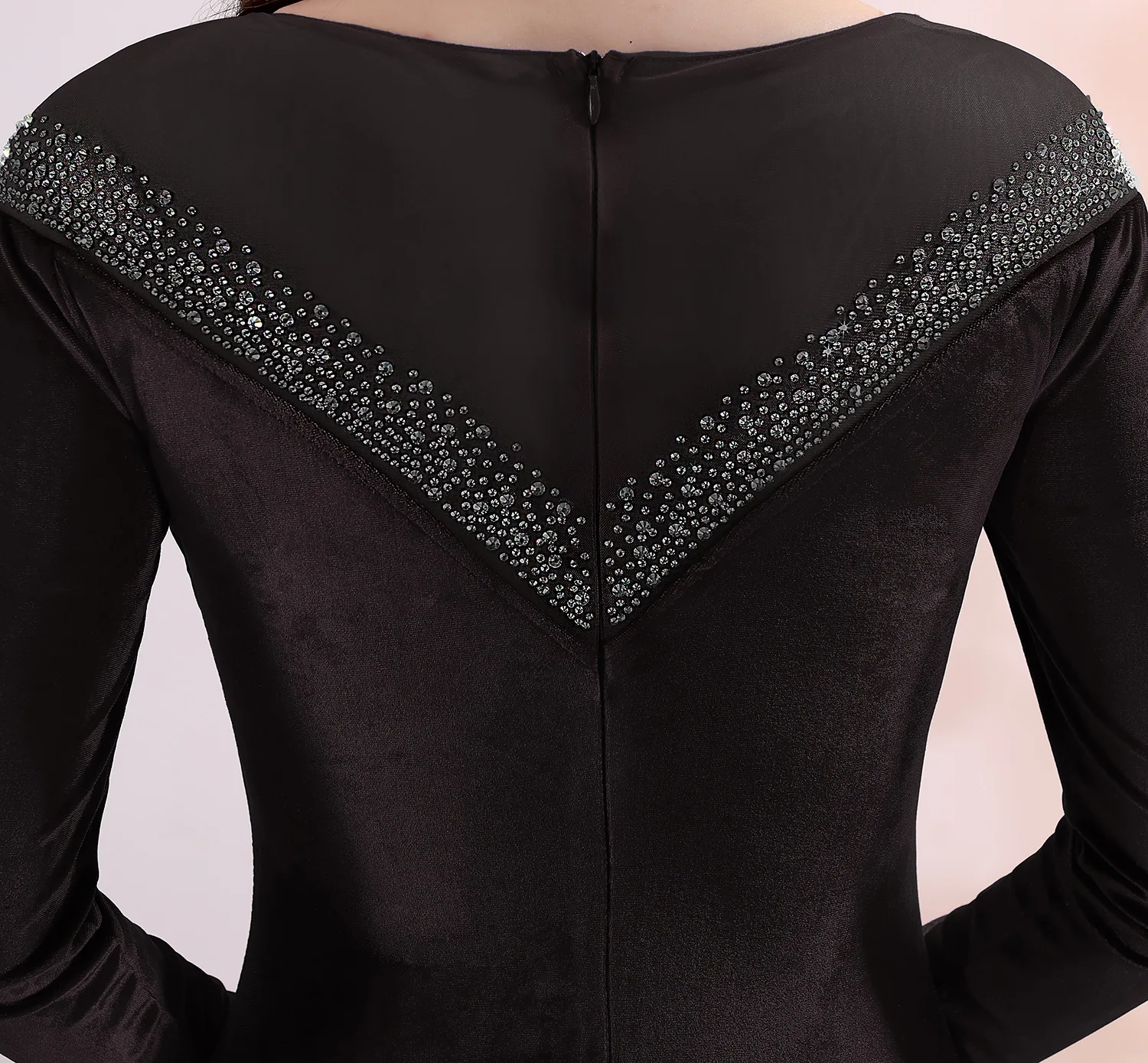 Velvet Evening Dresses Long Mermaid V-Neck Formal Dress Sequined Abendkleider Women robe de soiree longue