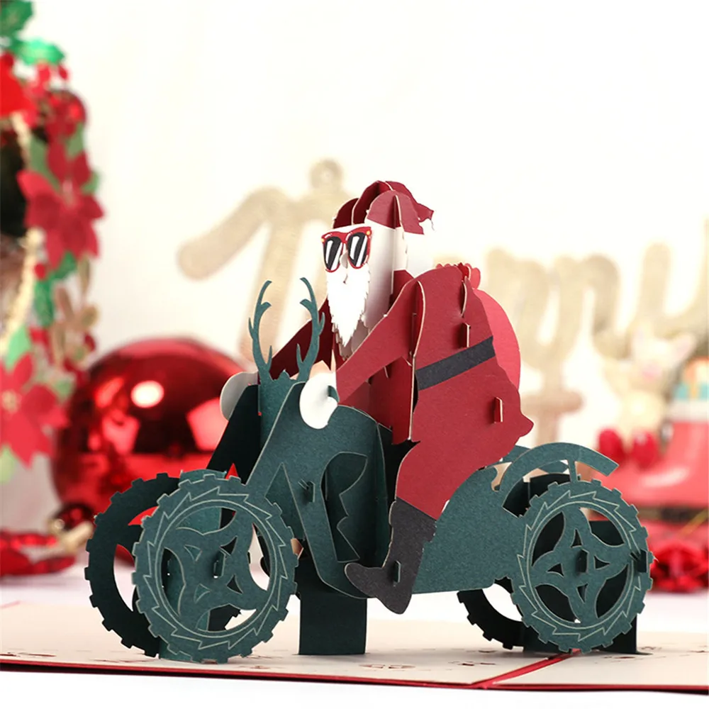 Подробные сведения о 3D открыток рождественское поздравление подарок для ребенка праздник счастливый год товары для рождественских аксессуаров# R5