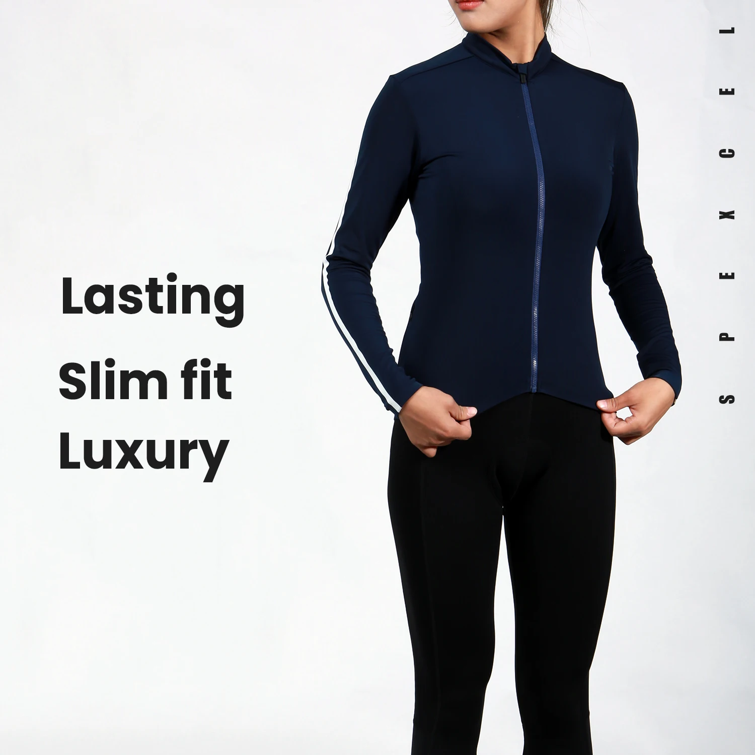 

SPEXCEL Last Women Pro Aero Autumn Winter Thermal fleece long sleeve cycling jersey road bicycle top shirt race fit cycling wear