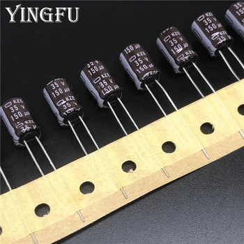 

10pcs 150uF 35V NIPPON NCC KZE Series 8x11.5mm Super Low Impedance 35V150uF Aluminum Electrolytic Capacitor