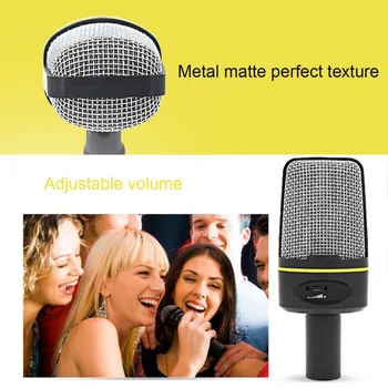 

Professional Audio Condenser Microphone Mic Studio Sound Recording with Tripod Stand GK99