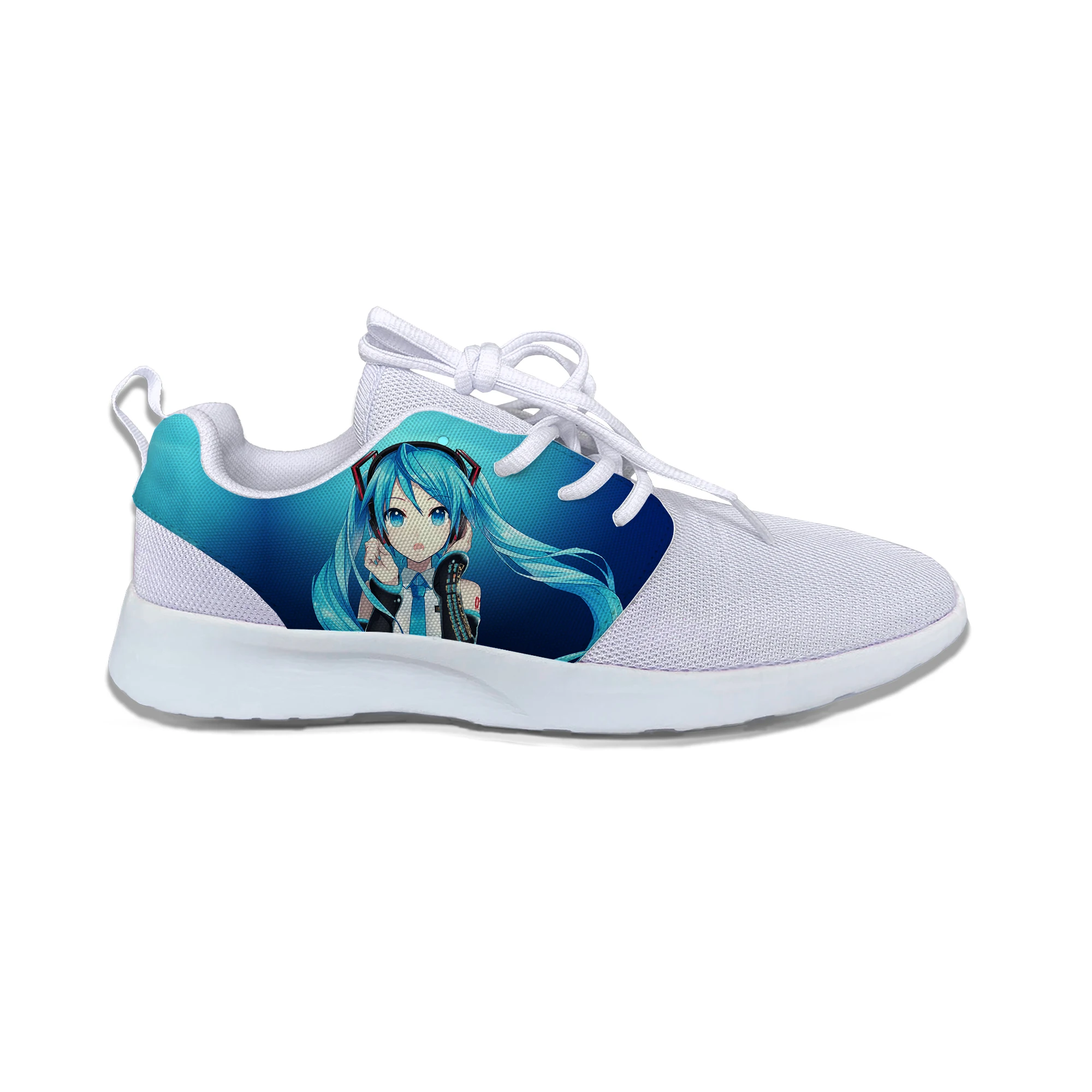 Япония Vocaloid Hatsune Miku аниме Kawaii модные детские спортивные кроссовки повседневные дышащие кроссовки с принтом для мальчиков и девочек