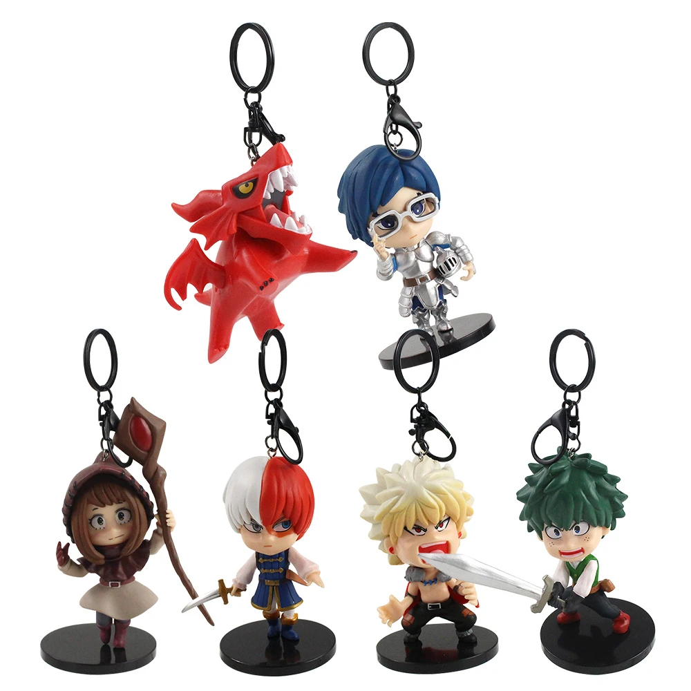 6pcs Anime ONE PIECE Key Ring Pendant PVC Action Figure Toy Keychain Gift 6pcs Anime ONE PIECE Key Ring Pendant PVC Action Figure Toy Keychain Gift