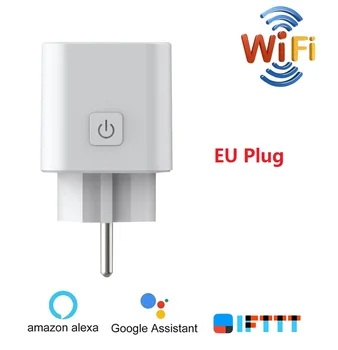 

Newest Smart WiFi Power Socket EU Plug eWelink Outlet Smart Sockets for Russia Korea Spain Support Alexa Google Home IFTTT