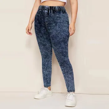 

5XL Plus Size Jeans woman high waist jeans Stretch Leggings Skinny Slim Fitness Pants Trousers jeans mujer 2020 jean femme N1