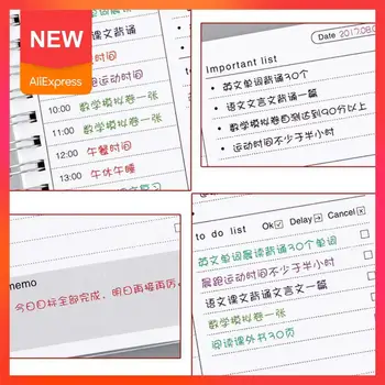 

Notepad Daily Plan Time Management Schedule Student Planner Self-discipline Diary Agenda Notepad Notepad Organizer F3B6