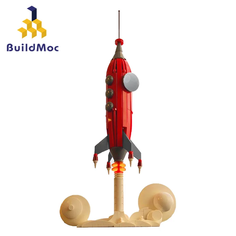 MOC Rocket Launch Space Rocket Shuttle Launch Building Blocks Bricks