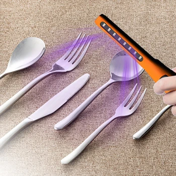 

New USB Rechargeable UV Disinfection Lamp Home Handheld Disinfection Stick LED Light Kitchen Bedroom Hospital 110V 220V