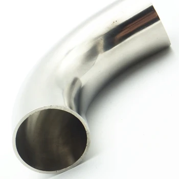 

4" 102mm OD 304 Stainless Steel Sanitary Weld 90 Degree Elbow Extension Pipe Fitting For Home Brew Homebrew Wine Beer Brewing