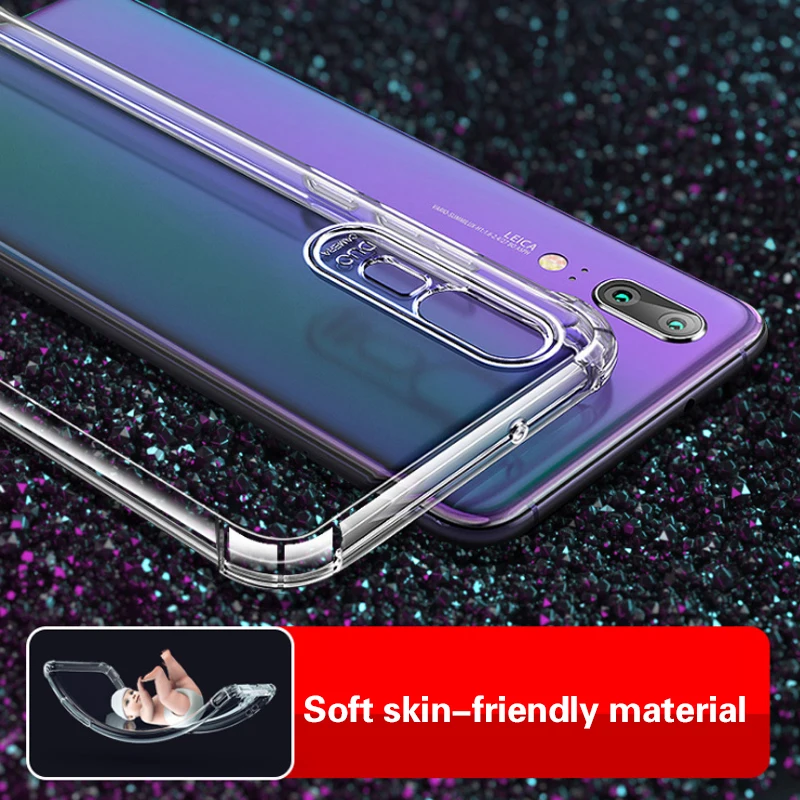 

Transparent Phone Case Anti-fall Shockproof Cover Airbag For Huawei P40 Pro P30 Pro Mate30 Nova7 Se Mobile Phone Accessories