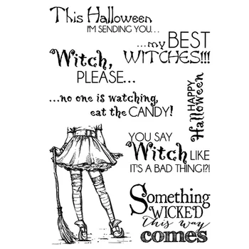 

BEST WITCHES Transparent Silicone Clear Stamp/Seal for DIY scrapbooking/photo album Decorative Cards Making Paper Crafts