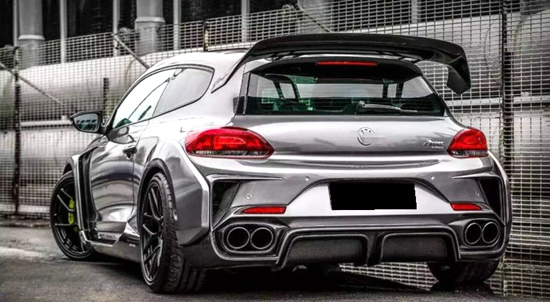 Для Volkswagen Scirocco Высокое качество ABS Материал грунтовка цвет автомобиля задняя крыша губы крыло спойлер для Volkswagen Scirocco 2010