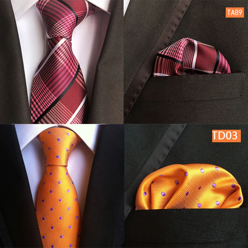 Модный Шелковый галстук Ricnais, 8 см, синий, красный, цветочный узор, узор в горошек, платок, галстук для мужчин, бизнес стиль, Свадебные Галстуки для шеи, аксессуары