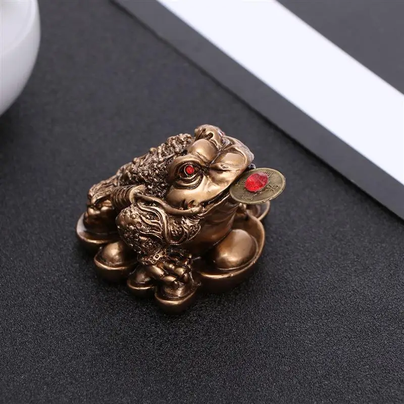 Китайские фигурки животных Toad, настольные украшения для дома, офиса, настольные украшения, хорошие подарки на удачу, подарки(бронза