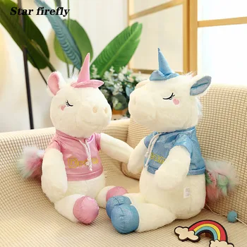 

New dress Soft Unicorn Plush Toy Baby Kids Appease Sleeping toy Doll Animal Stuffed Toy Birthday Gifts for Girls Children