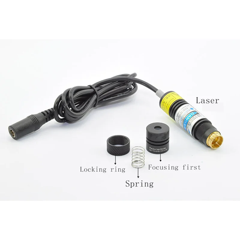 

80mW 405nm Blue-violet Line Laser Module Generator Variable Focus Industrial Marking Position Alignment Durable