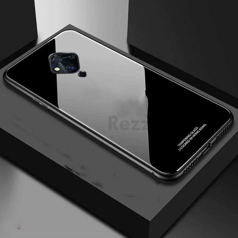 For VIVO S1 Pro Case Tempered Glass Hard Back Cover Gobal Phone Silicone Frame Fundas |