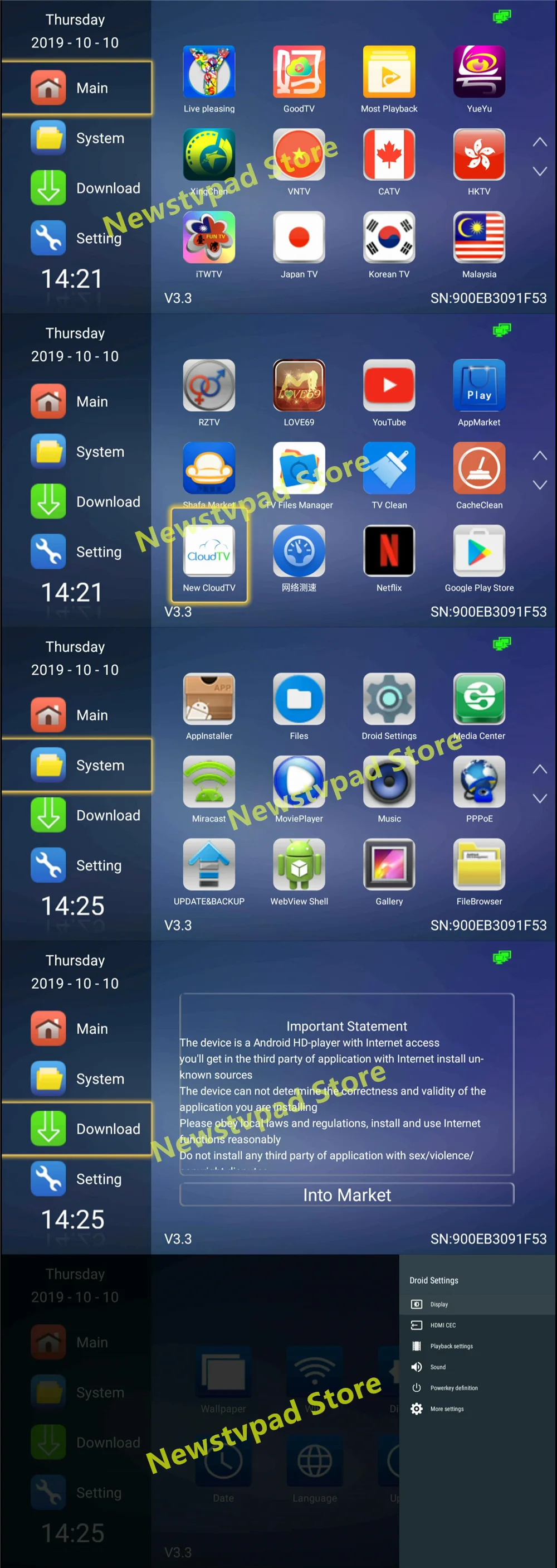 Забавный ТВ 3 ТВ приставка tv PAD H tv A3 h tv 6 Android tv бесплатный прямой канал китайский Гонконг Тайвань Канада малайзия корея япония медиаплеер