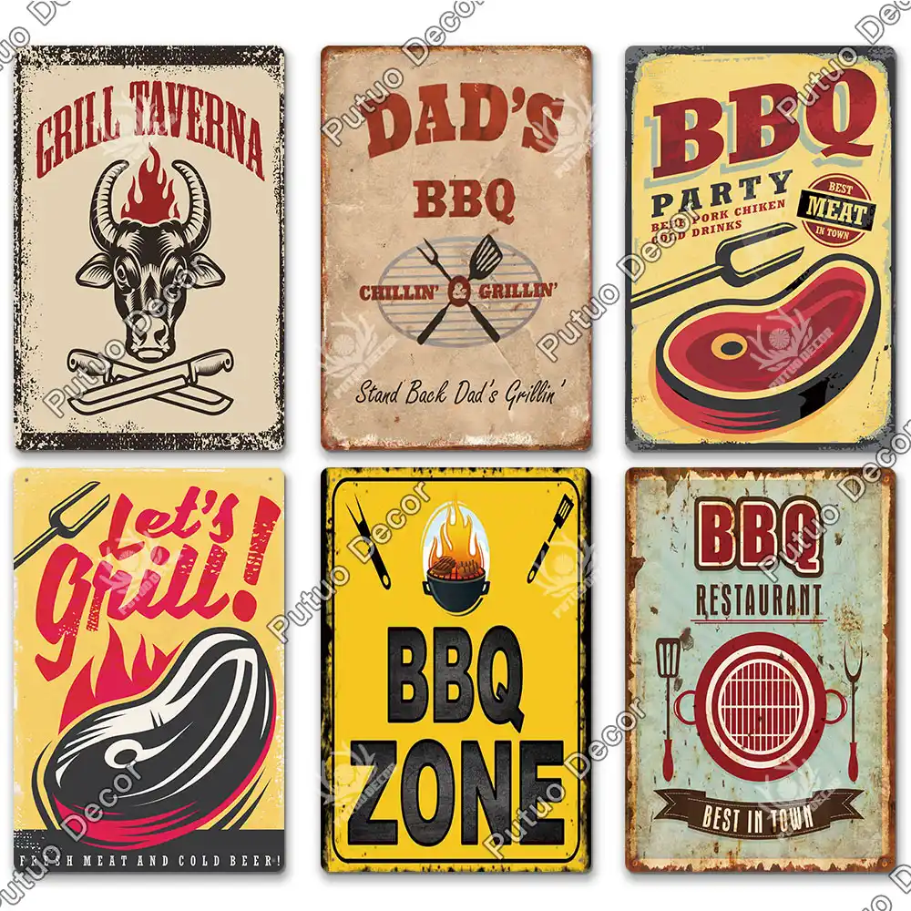 Decoration D Interieur Dad S Barbecue Retro Style Vintage Metal Etain Signe Cadeau Decoration Cuisine Maison Decoration D Interieur Dad S Barbecue Retro Style Vintage Metal Etain Signe Cadeau Decoration Cuisine Maison
