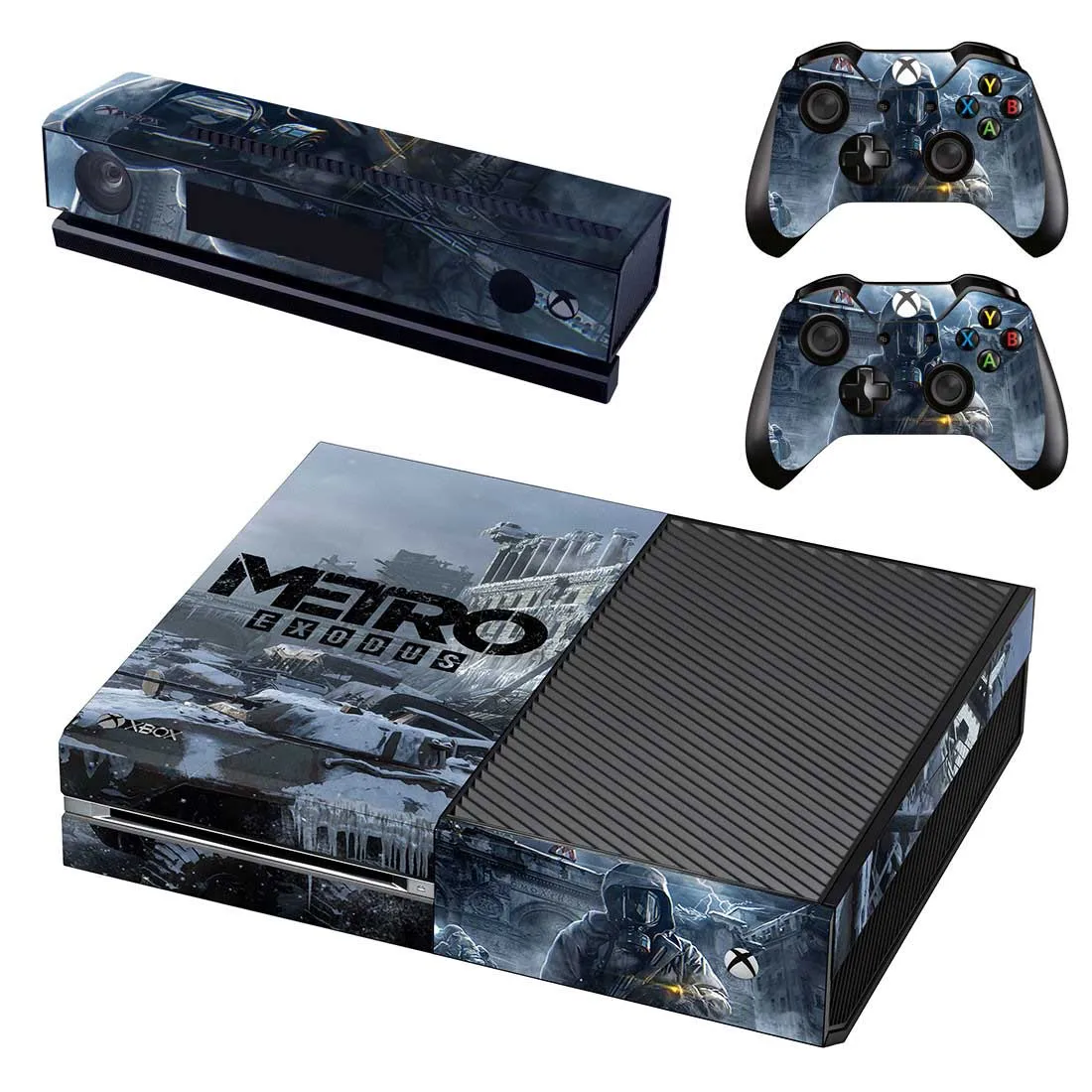 Наклейка s Metro Exodus для xbox one, наклейки на кожу, стикеры Adesivo для xbox one, консоль Kinect, два контроллера