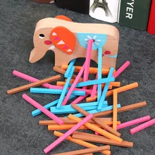 Jouet en bois pour enfants, faisceau d'équilibre Jenga, blocs de construction interactifs Parent enfant, jouets éducatifs d'éducation précoce