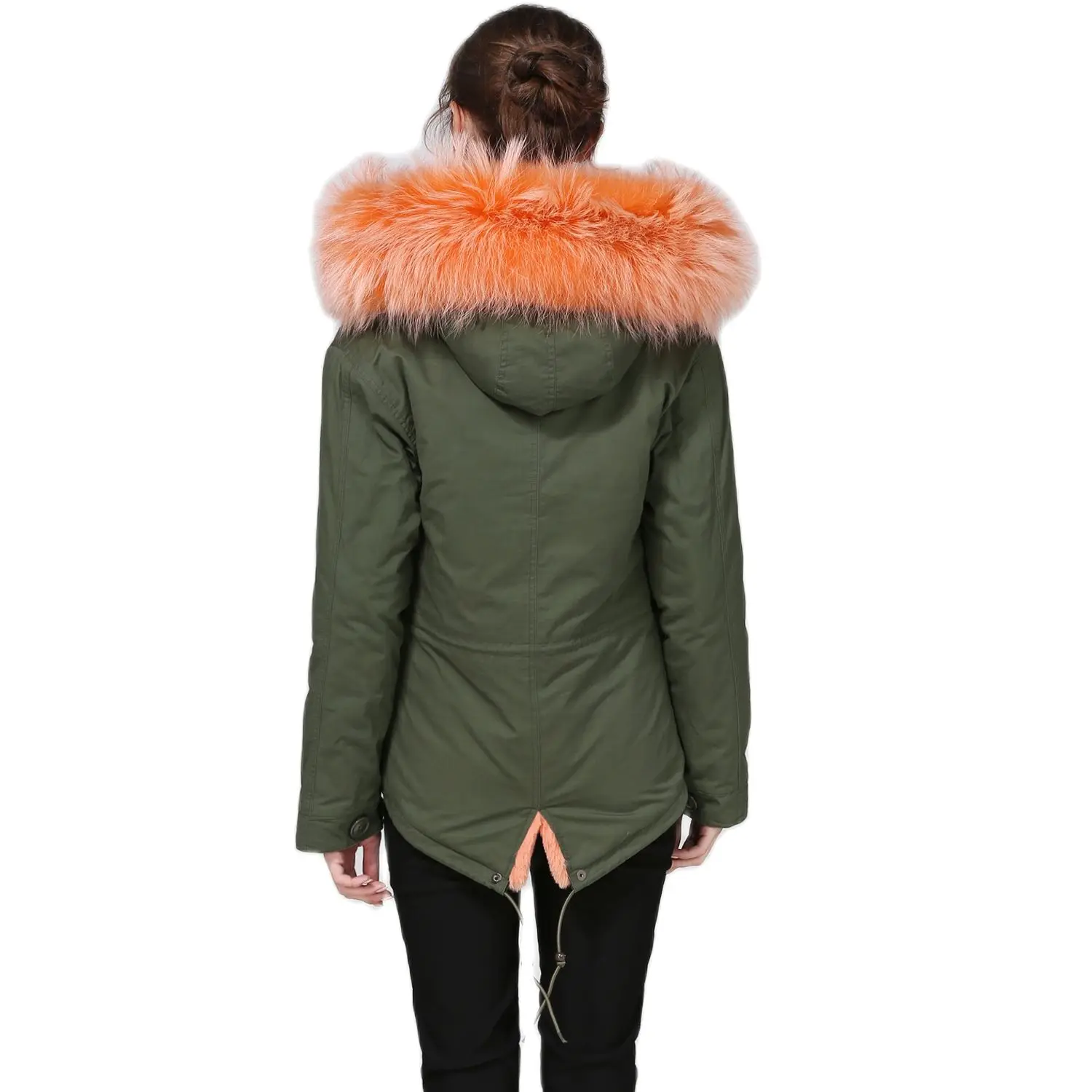 parka orange lining